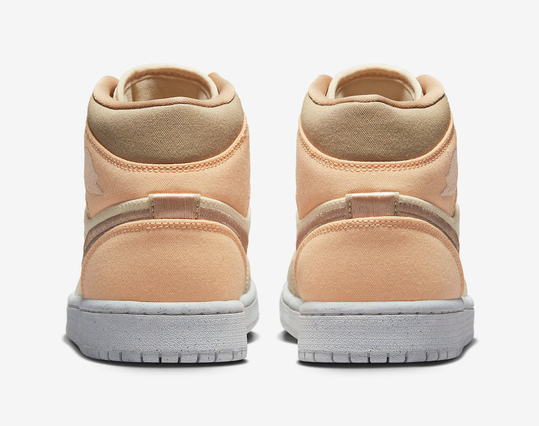 Jordan 1 Mid SE Canvas Khaki (Women's) - Vista 5