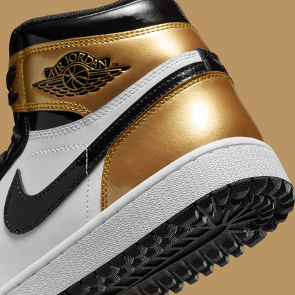Jordan 1 Retro High Golf Patent Gold Toe - Vista 8