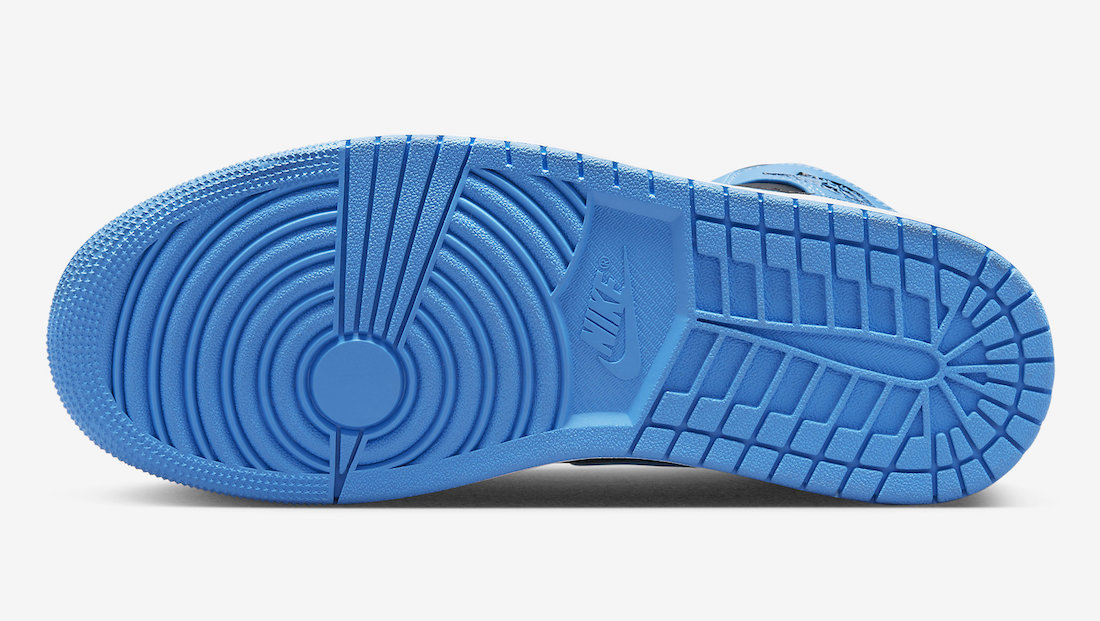 Jordan 1 Mid University Blue Black - Vista 6