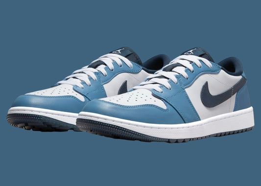 Jordan 1 Low Golf White Aegean Storm - Vista 1
