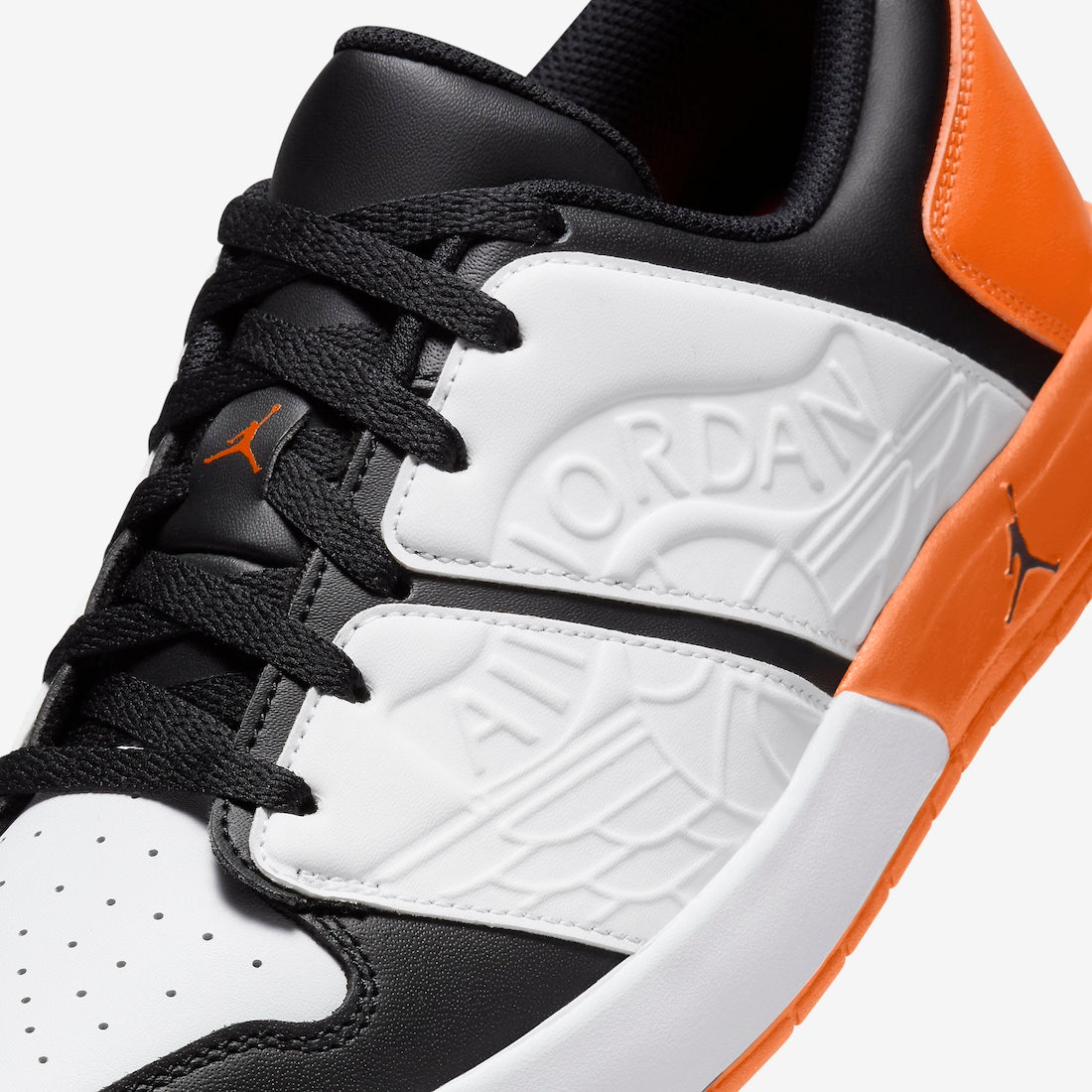 Jordan Nu Retro 1 Low White Black Magma Orange - Vista 7
