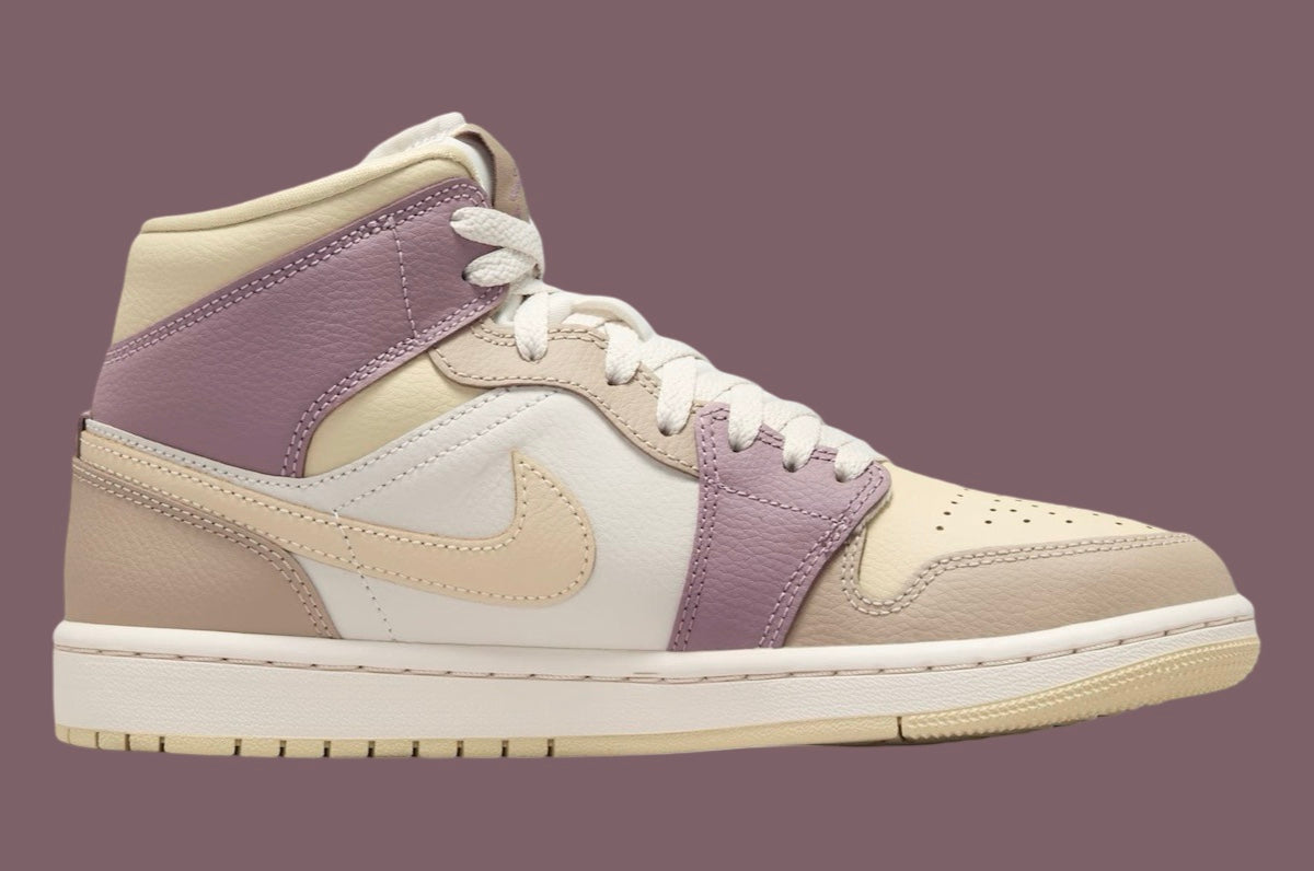 Jordan 1 Mid Light Orewood Brown Taupe Grey (Women's) - Vista 3