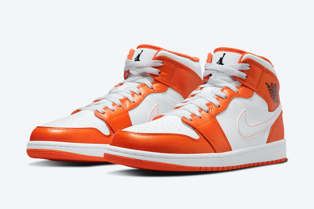 Jordan 1 Mid Metallic Orange - Vista 1