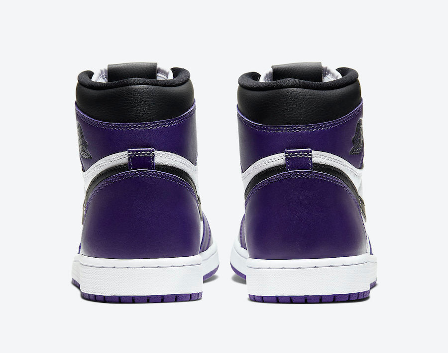 Jordan 1 Retro High Court Purple White - Vista 5