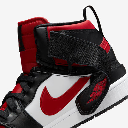 Jordan 1 High FlyEase Black White Fire Red - Vista 9
