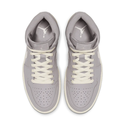 Jordan 1 Mid Atmosphere Grey Pale Ivory (Women's) - Vista 2