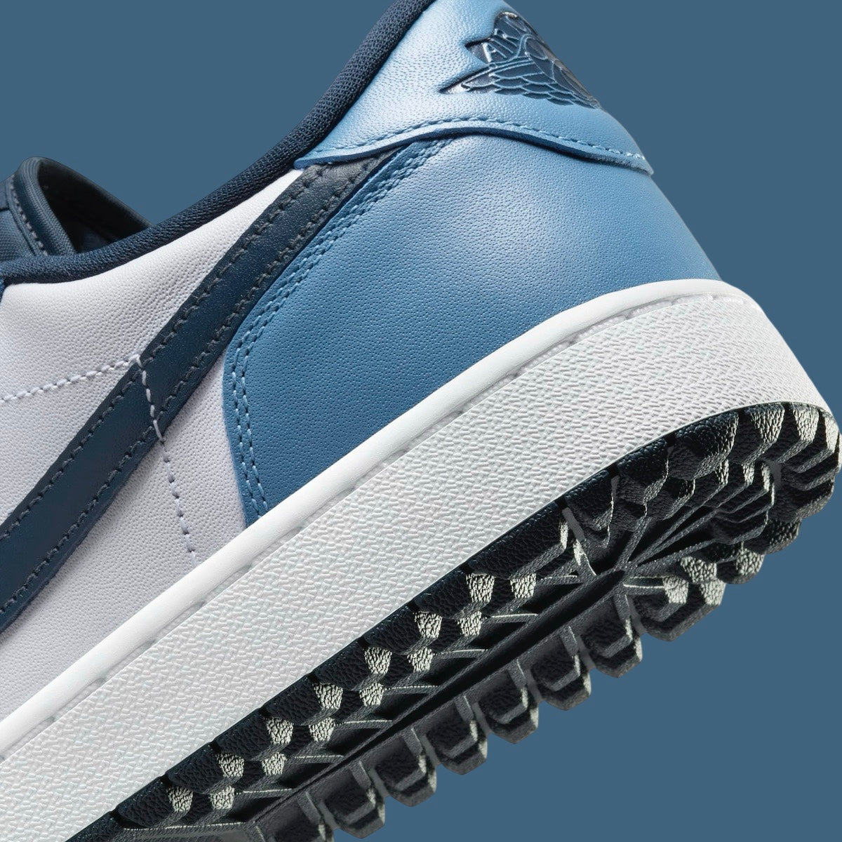 Jordan 1 Low Golf White Aegean Storm - Vista 8