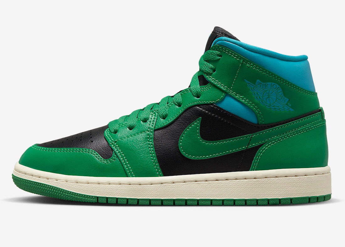 Jordan 1 Mid Lucky Green Aquatone - Vista 2