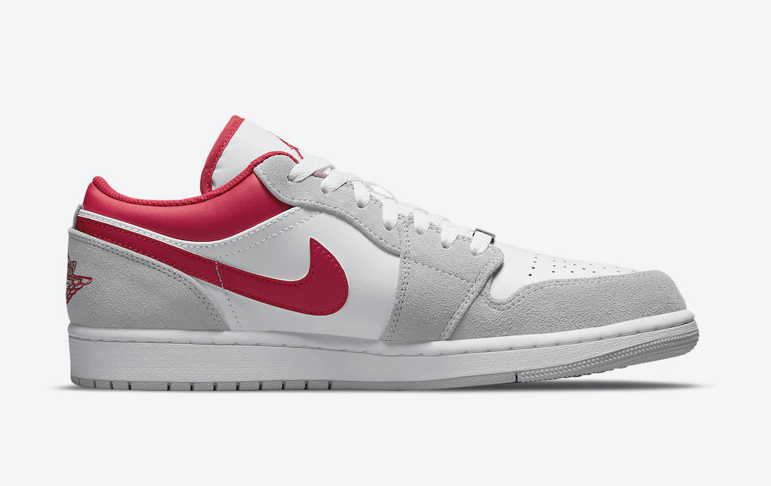 Jordan 1 Low SE Light Smoke Grey Gym Red - Vista 3