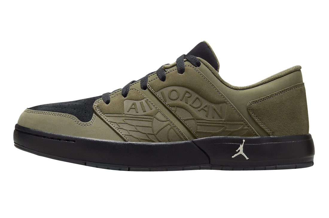 Jordan Nu Retro 1 Low Medium Olive Black - Vista 2