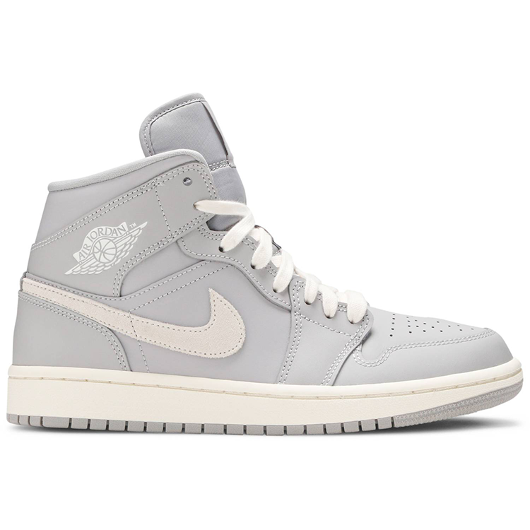 Jordan 1 Mid Atmosphere Grey Pale Ivory (Women's) - Vista 5
