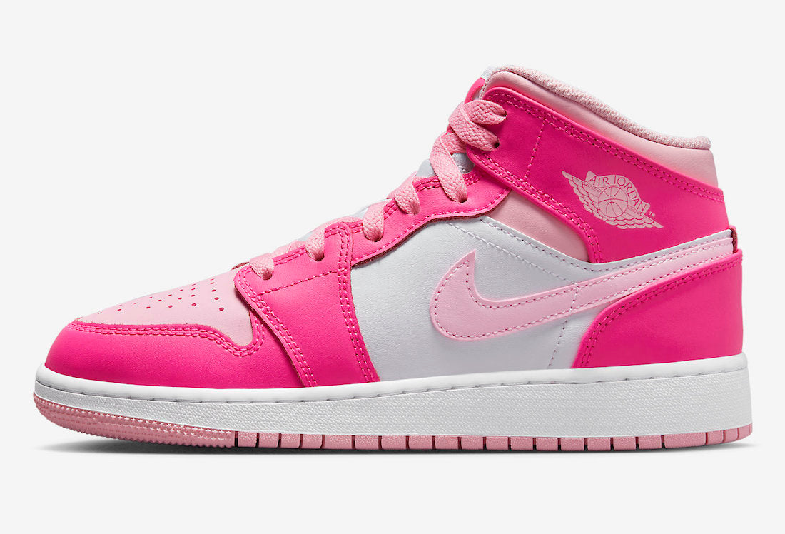 Jordan 1 Mid Fierce Pink (Women's) - Vista 2