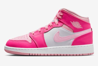 Jordan 1 Mid Fierce Pink (Women's) - Vista 2