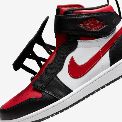 Jordan 1 High FlyEase Black White Fire Red - Vista 8