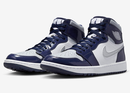 Jordan 1 Retro High Golf Patent Midnight Navy - Vista 1
