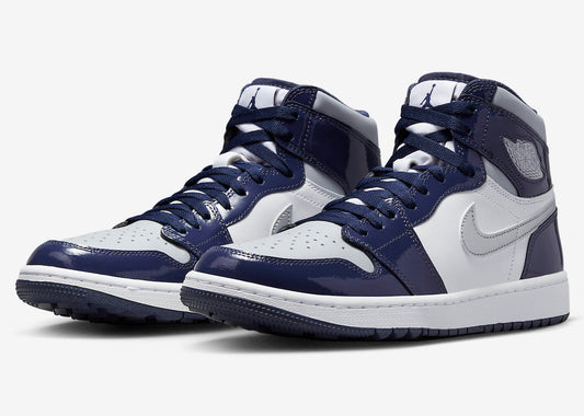 Jordan 1 Retro High Golf Patent Midnight Navy - Vista 1