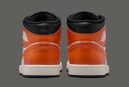 Jordan 1 Mid Black Toe Starfish - Vista 5