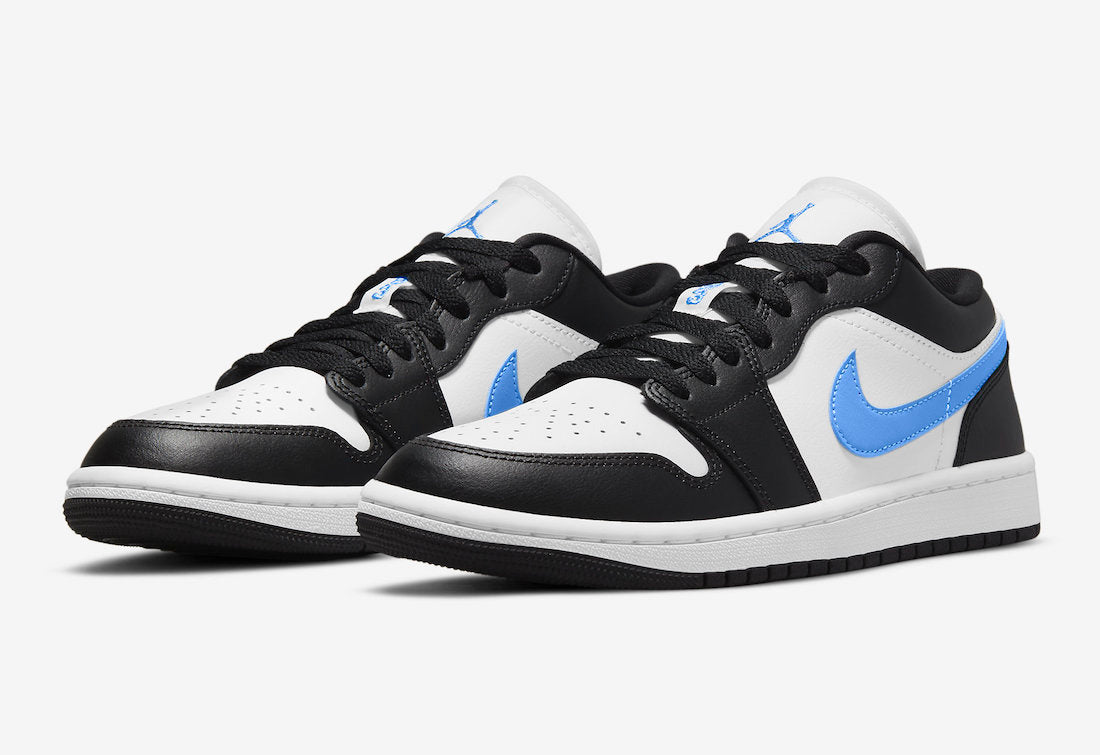 Jordan 1 Low Black University Blue White - Vista 1
