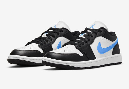 Jordan 1 Low Black University Blue White - Vista 1