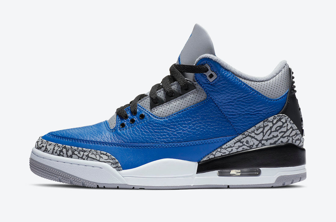 Jordan 3 Retro Varsity Royal Cement - Vista 2