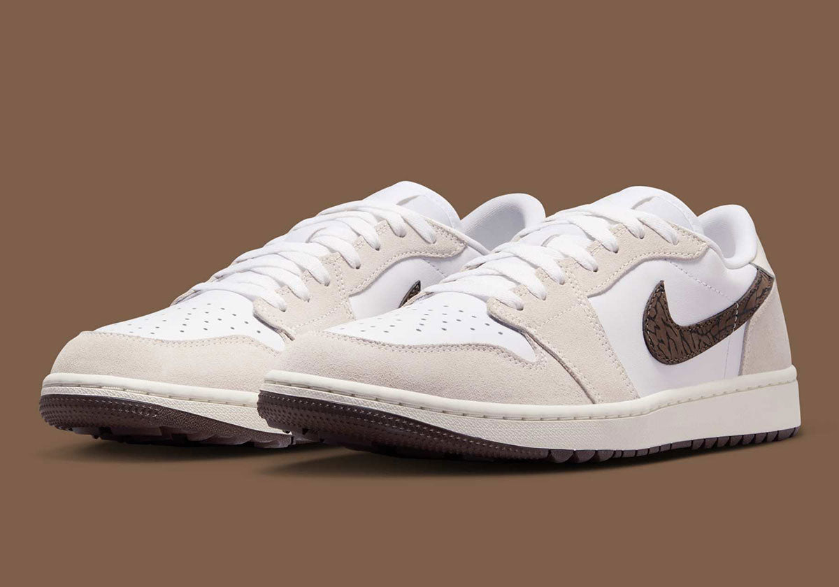 Jordan 1 Retro Low Golf Light Orewood Elephant - Vista 1