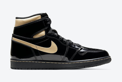 Jordan 1 Retro High Black Metallic Gold (2020) - Vista 3