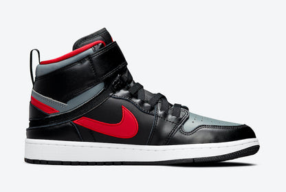 Jordan 1 High FlyEase Black Gym Red Smoke Grey - Vista 3