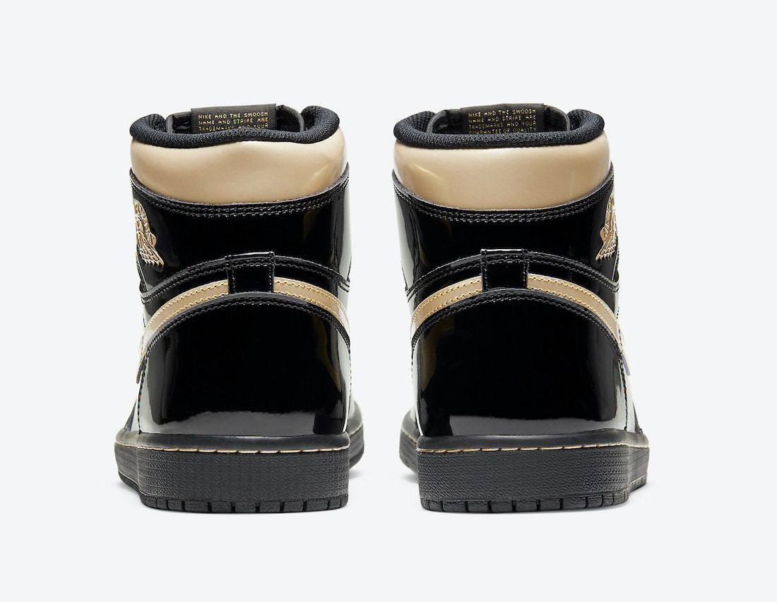Jordan 1 Retro High Black Metallic Gold (2020) - Vista 5