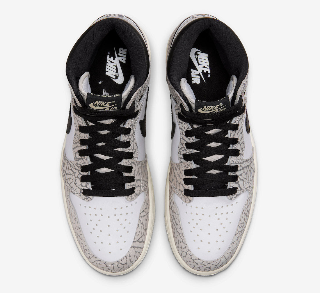 Jordan 1 Retro High OG White Cement - Vista 4