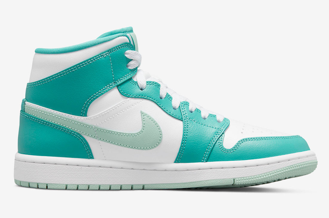 Jordan 1 Mid Washed Teal (Women's) - Vista 3
