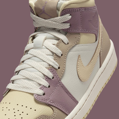 Jordan 1 Mid Light Orewood Brown Taupe Grey (Women's) - Vista 7