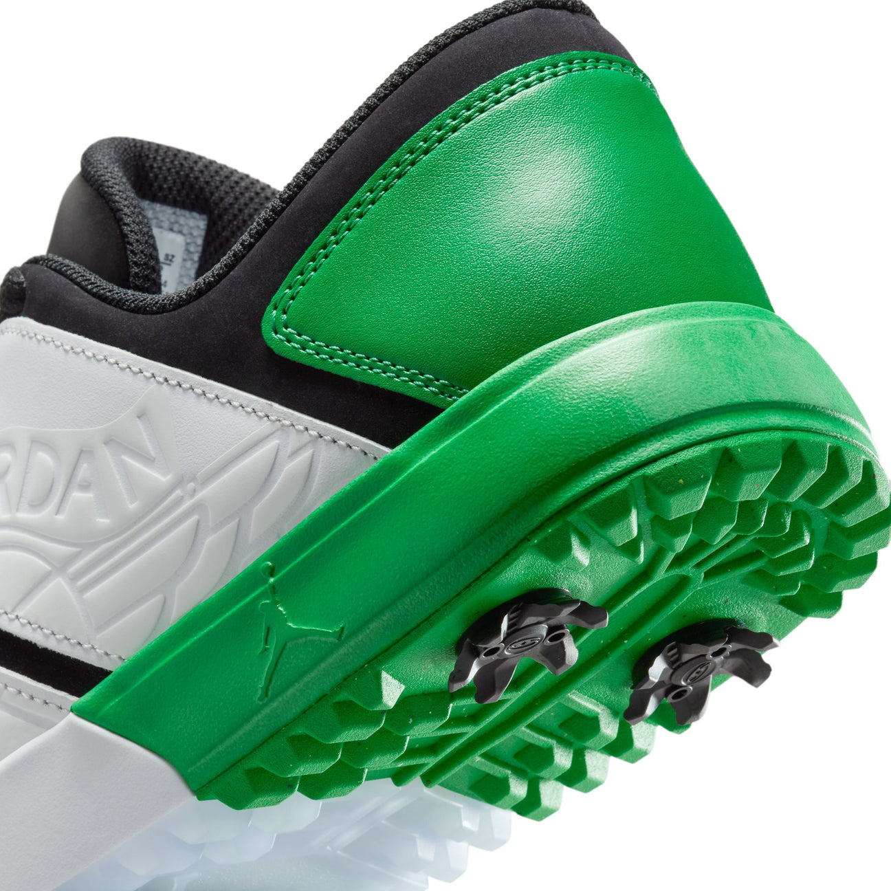 Jordan NU Retro 1 Golf Black White Blue Tint Lucky Green - Vista 7