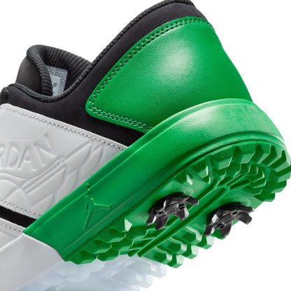 Jordan NU Retro 1 Golf Black White Blue Tint Lucky Green - Vista 7