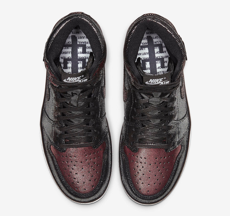 Jordan 1 Retro High Fearless Metallic Rose Gold (Women's) - Vista 4