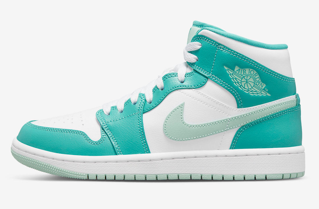 Jordan 1 Mid Washed Teal (Women's) - Vista 2