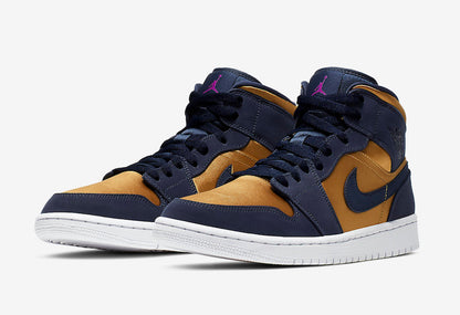 Jordan 1 Mid Obsidian Desert Ochre - Vista 1