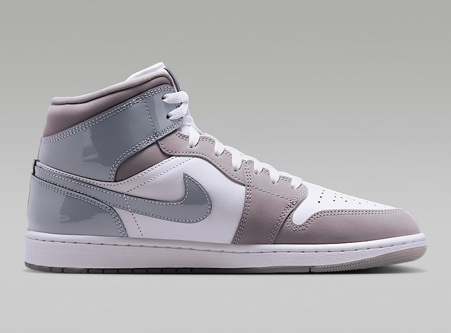 Jordan 1 Mid SE White Medium Grey Cool Grey - Vista 3