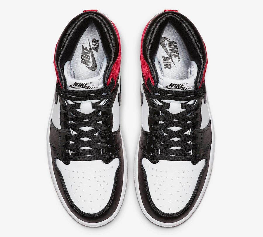 Jordan 1 Retro High Satin Black Toe 2021 - Vista 4