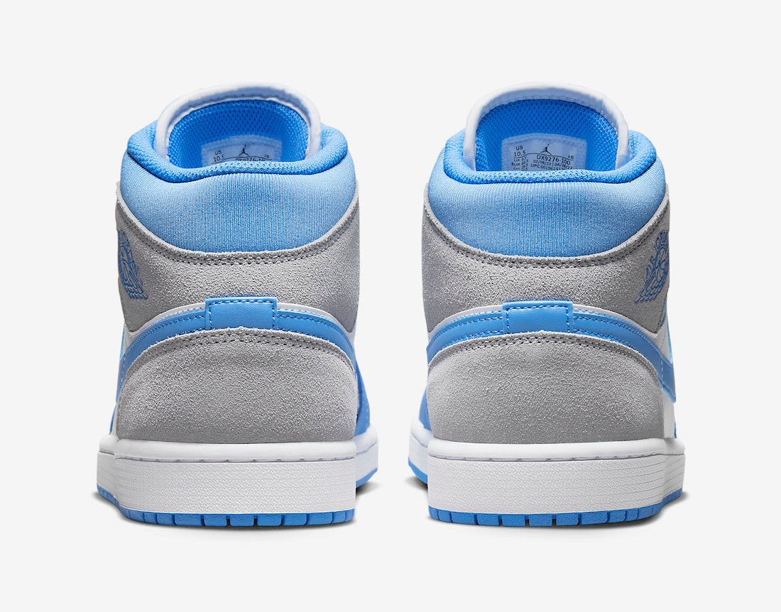 Jordan 1 Mid University Blue Grey - Vista 5