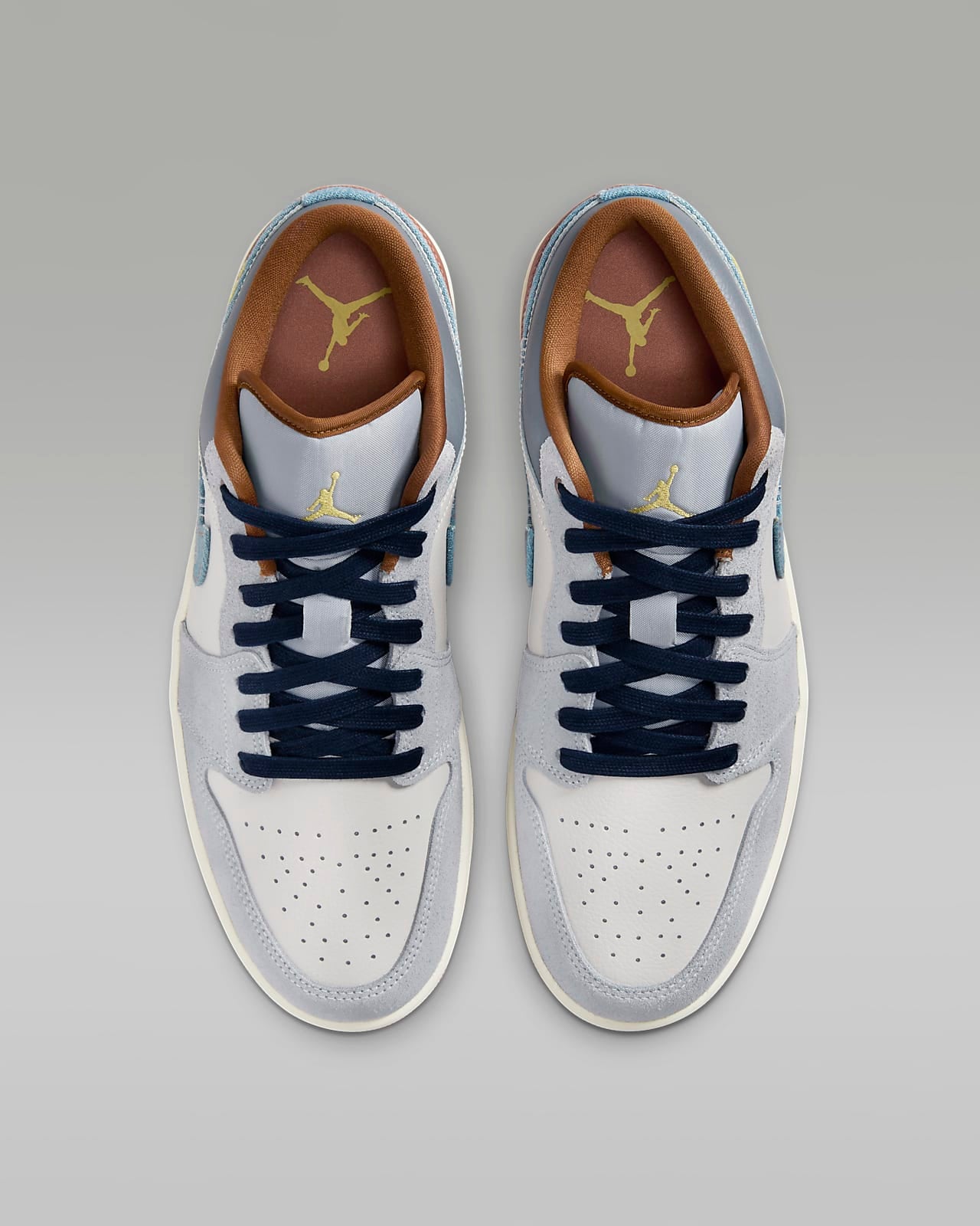 Jordan 1 Low SE Phantom Repaired Denim Swoosh - Vista 4