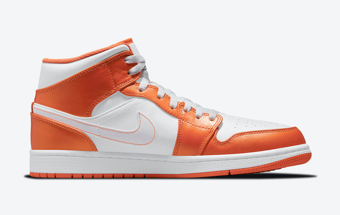 Jordan 1 Mid Metallic Orange - Vista 3