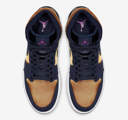 Jordan 1 Mid Obsidian Desert Ochre - Vista 4
