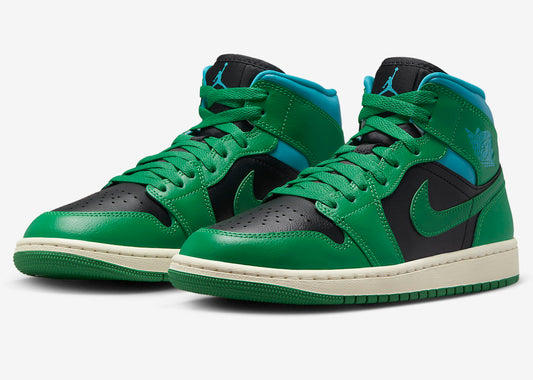 Jordan 1 Mid Lucky Green Aquatone - Vista 1