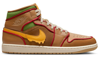Jordan 1 Mid SE Cheeseburger - Vista 2