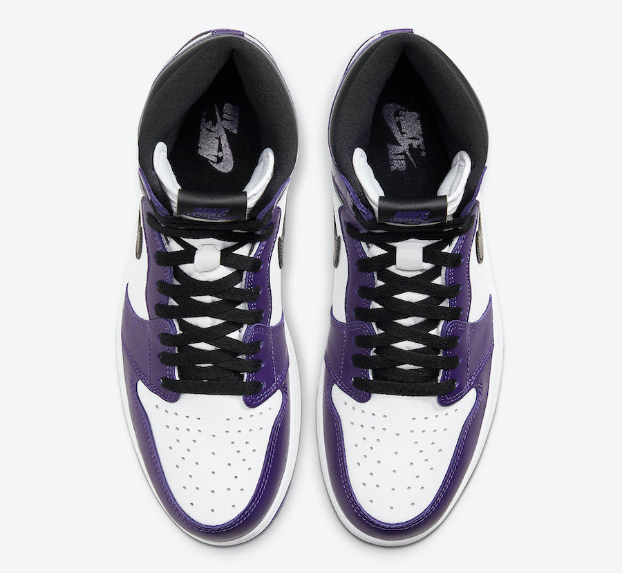 Jordan 1 Retro High Court Purple White - Vista 4