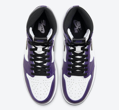 Jordan 1 Retro High Court Purple White - Vista 4