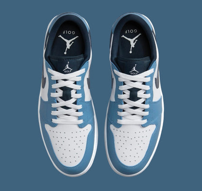 Jordan 1 Low Golf White Aegean Storm - Vista 4