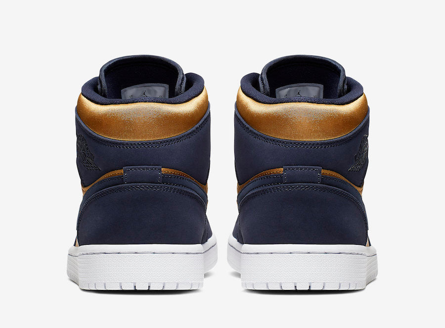 Jordan 1 Mid Obsidian Desert Ochre - Vista 5