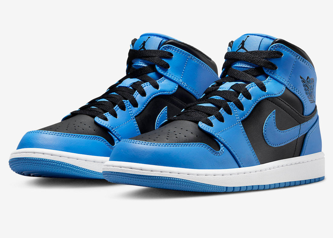 Jordan 1 Mid University Blue Black - Vista 1