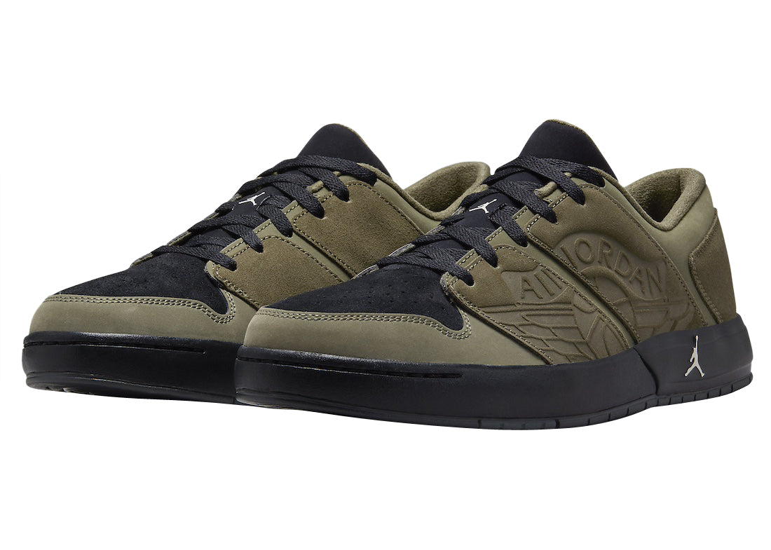 Jordan Nu Retro 1 Low Medium Olive Black - Vista 1